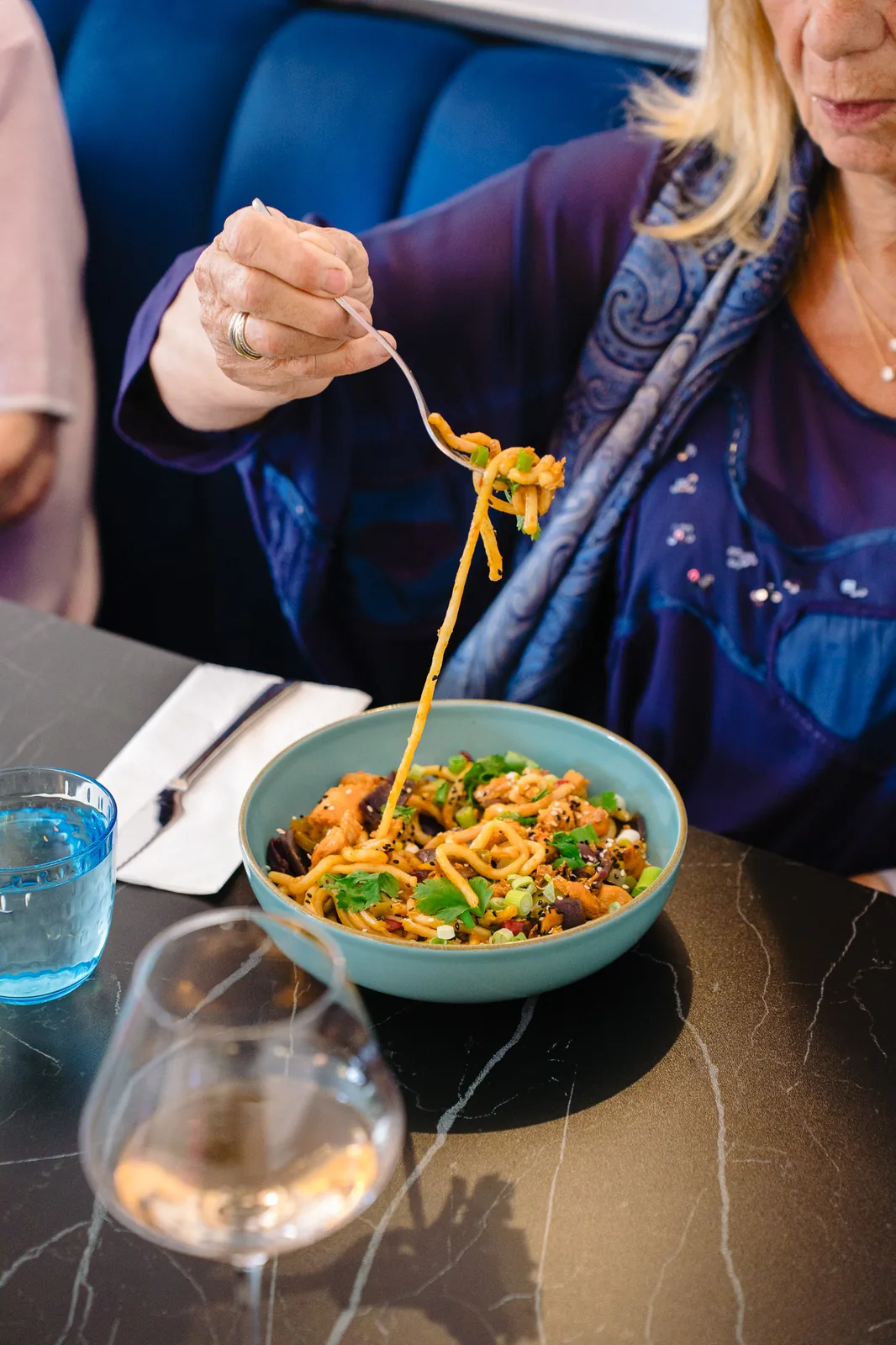 Udon Nudeln zum Abendessen bei Dalu